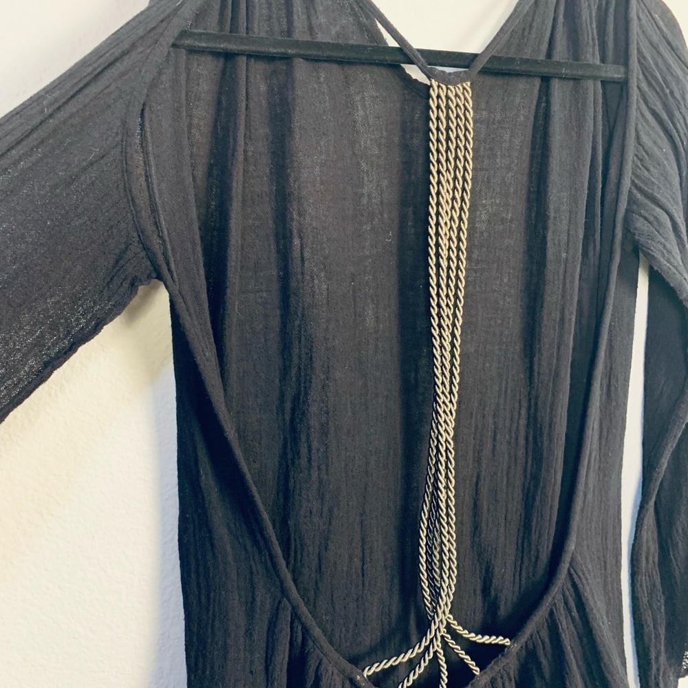 Jens Pirate Booty Grecian Drop Back Top/ Tunic